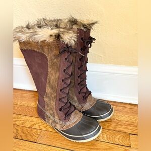 Sorel Cate the Great Brown Winter Boots Size 10